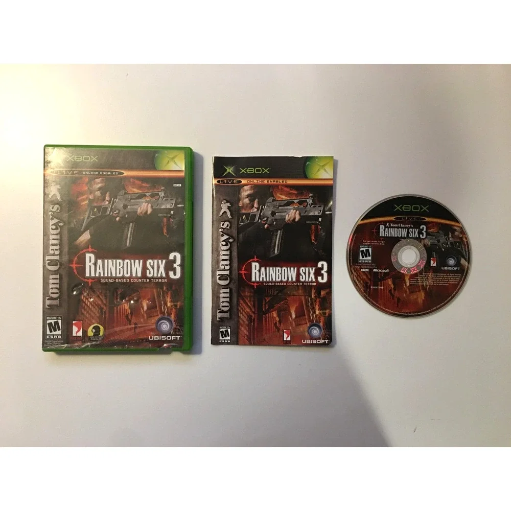 Tom Clancy's Rainbow Six 3 (Microsoft Xbox Original, 2003) CIB Complete